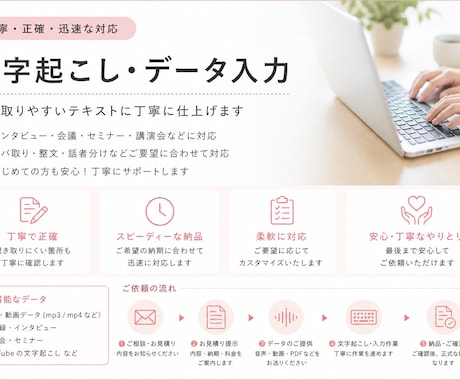 丁寧・正確にデータ入力代行します イメージ1