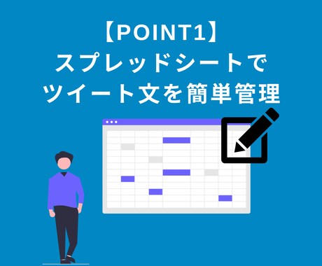 Twitter自動投稿ツールを提供します 【24時間以内即納】スプレッドシートで簡単設定できる仕様です イメージ2
