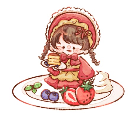ゆるふわなイラスト描きます 最短即日で絵本のようなゆるいイラストお描きします イメージ2