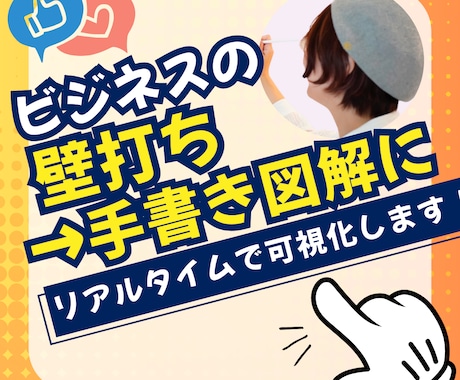 ビジネスの壁打ちをリアルタイムで手書き図解します 手書き図解年間200件以上の会社社長が壁打ちします。 イメージ1