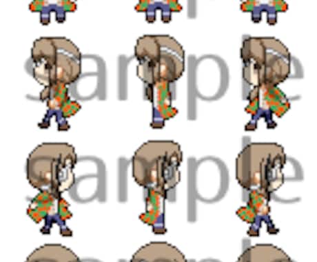 ドット絵のキャラチップやタイルセットを作成します 自作ゲーム公開経験を活かして、あなたの創作をサポート！ イメージ1