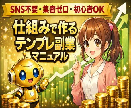 仕組みで作るテンプレ副業マニュアル教えます 副業が続かない人のためのスターターパック イメージ1