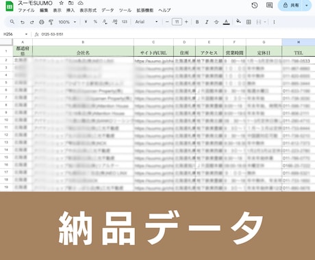 SUUMOスーモ｜不動産会社の営業リスト提供します 【先着10名2000円｜1件0.2円以下】リスト20598件 イメージ2