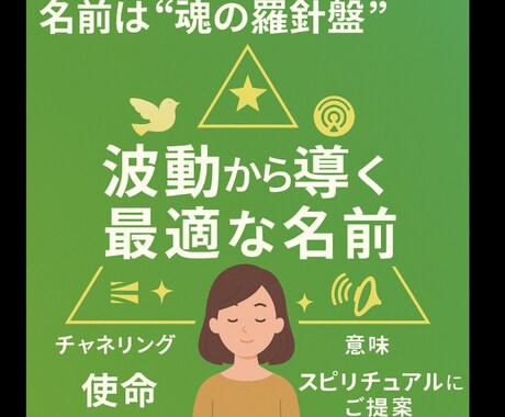 あなたや未来の子供にぴったりな名前を波動診断します 名前は人生の設計図、使命・願いに合う名をスピリチュアルご提案 イメージ1