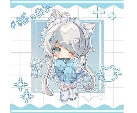 ゆるもちっと可愛いミニキャライラストお描き致します 【5名様限定価格】アイコン.グッズ.サムネなど配信活動に! イメージ2