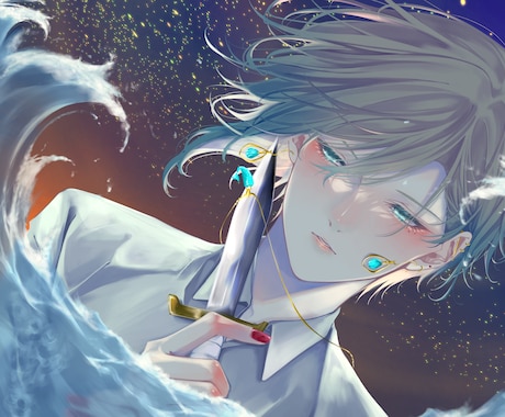 表紙挿絵、一枚絵、サムネイル等お描き致します ご希望の一枚絵描かせて頂きます！ イメージ1