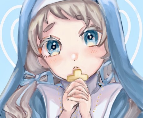 SNSアイコンイラスト描きます ふんわか可愛い女の子のイラストをお求めの方に！ イメージ1
