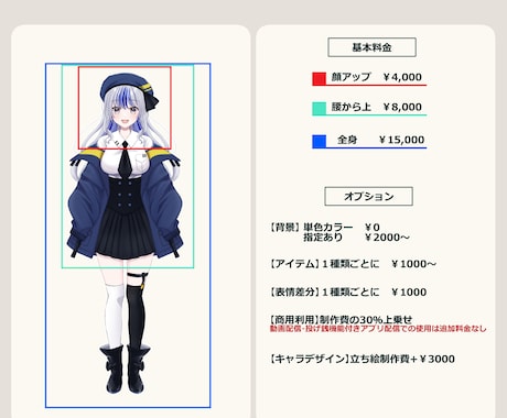 アイコン・IRIAM立ち絵・１枚絵描きます あなたのイメージを形にします。 イメージ2