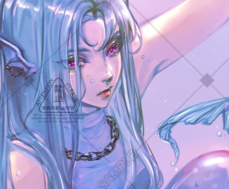 SNS用アイコンイラスト描きます あなただけの美麗厚塗りアイコン イメージ2