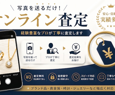 貴金属・ブランド品の概算査定をいたします 写真を送るだけ！売る前に価格の目安がわかる査定サービス イメージ2