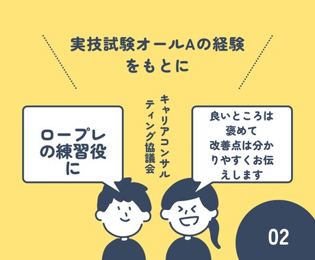キャリアコンサルタント実技ロープレ支援します CL役やります。その他ご相談、希望設定にも対応します。 イメージ2