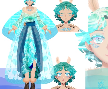 あなたのVtuberモデル制作します イラストからモデリングまで一括制作！【VTS対応】 イメージ2