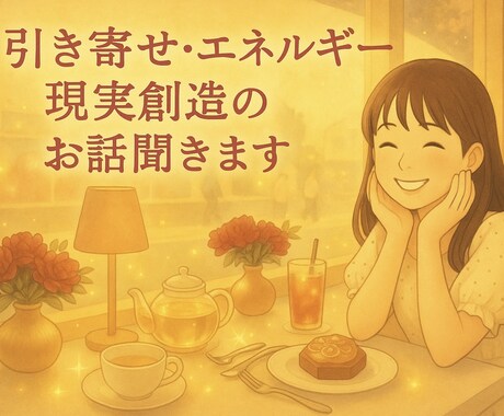引き寄せの法則・エネルギー・現実創造のお話聞きます 意識のお話が好きな方へ♡気づきや実践の変化、話しませんか？ イメージ1