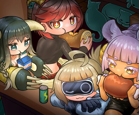今だけ特別価格！立ち絵を制作します ご相談だけでもOK！イメージから一緒に形にしていきます イメージ1