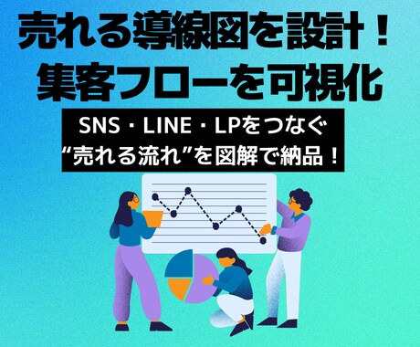 売れる導線図を設計！集客フローを可視化します SNS・LINE・LPをつなぐ“売れる流れ”を図解で納品！ イメージ1
