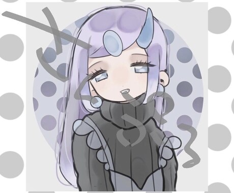 ゆるふわな女の子でsnsアイコン等描きます 似顔絵からオリジナルキャラクターまで受け付けております❕ イメージ1