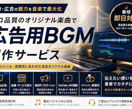 広告用の音楽•BGM作成します イメージ1