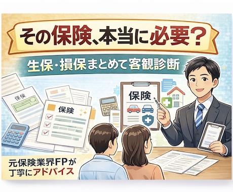 勧められた保険、本当に必要かチェックします 保険業界FPが営業トークの裏側まで客観チェック イメージ1