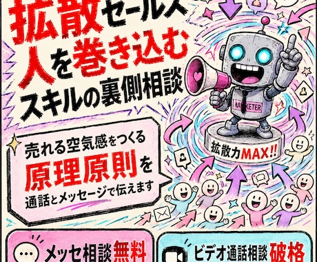 拡散セールス人を巻き込むスキルの裏側を伝授します セールス・マーケのプロが、あらゆるもののセールスに役立つ原理 イメージ1