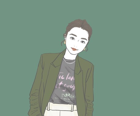 お洒落な雰囲気のアイコン描きます 配色が印象的なイラストでお洒落な雰囲気を出しませんか？ イメージ1