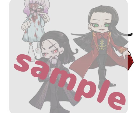 個性的なデフォルメイラスト描きます アイコン・立ち絵・グッズなどに！ イメージ2