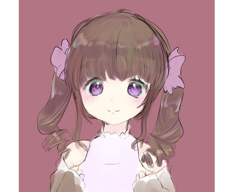 可愛い少女のSNS用アイコンをご提供します 守りたくなるような少女のイラストをお描きします！ イメージ1