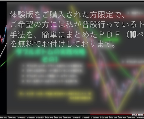 fxプロ仕様のロジックを実戦で試せます 「勝てる」と確信してから、本気になってほしい。 イメージ2