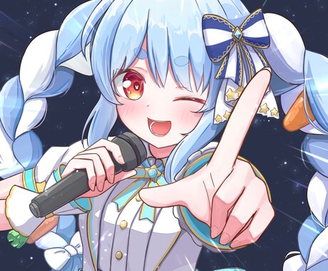 キャラクターイラストお描きします アイコン、立ち絵、一枚絵、作成致します！ イメージ1