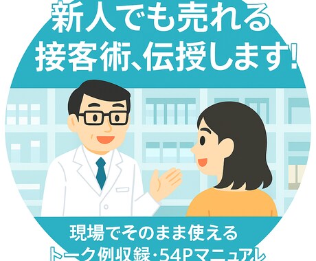 登録販売者の接客術教えます 新人でも売れる接客トーク術を伝授！ イメージ1