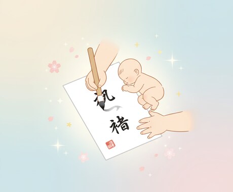 生まれてくる子どもの名前候補を「５つ」ご提案します 【先着100名様限定／500円】姓名判断・命名サービス イメージ1