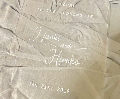 アクリル板でお洒落なウェルカムボード作ります BMW認定デザイナーがガーデンウェディングの様な イメージ1