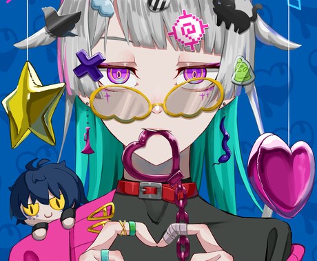 アイコンなど、イラスト全般お描きします かっこかわいいキャライラスト！ イメージ2