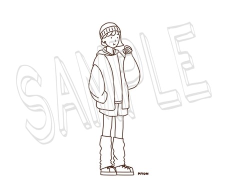 シンプルで可愛い人物画をお描きします オシャレな人々を線画描かせて頂きます！ イメージ2