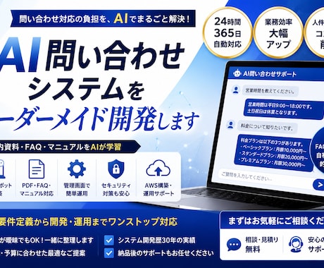 AI問い合わせシステムを開発します イメージ1