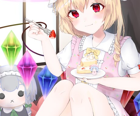 アイコンやサムネイル,グッズ用イラストを描きます 丁寧で綺麗な色使いのかわいいイラストを描かせていただきます♪ イメージ2