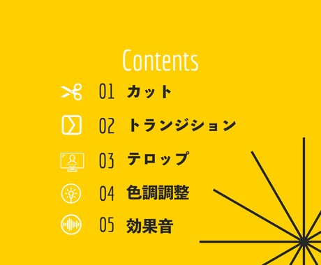 ハイクオリティな動画編集を激安で行います 12分、カット、テロップ、色調調整、効果音追加料金一切なし！ イメージ2