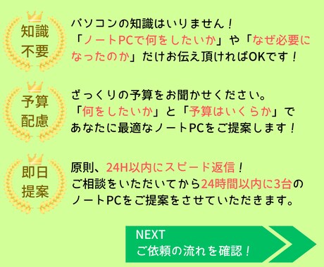 初心者歓迎！あなたに最適なノートPCをご提案します 専門知識不要！解り安さ重視！予算や用途に最適な提案をお約束！ イメージ2
