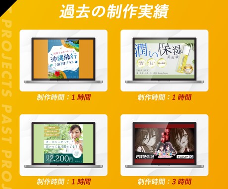 最短即日◎プロが爆速でバナー作成します 高品質×迅速納品×低価格◎午前中依頼で当日納品 イメージ2