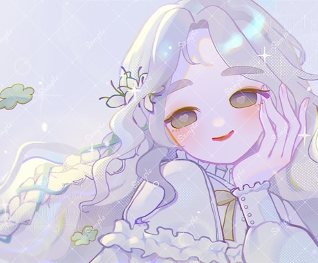 完全おまかせ！淡く透明感のある一枚絵お描きします 商用OK◎ラフの提出・修正なしで、安価でイラスト制作します！ イメージ1