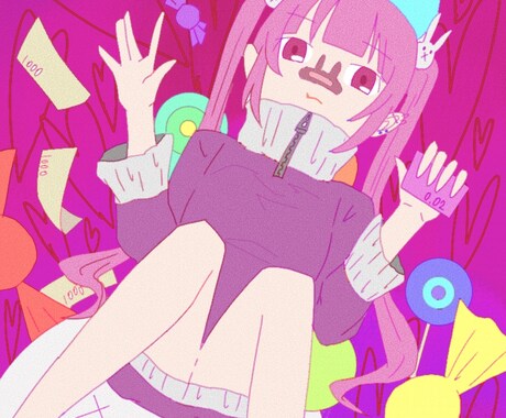 お手軽な値段で即日でイラスト描きます アイコン、配信背景など描きます イメージ2