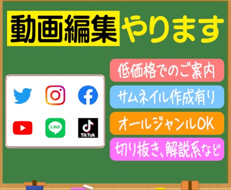 低価格で動画編集の仕事を承ります 映像制作会社勤務してますのでクオリティも保証致します イメージ1