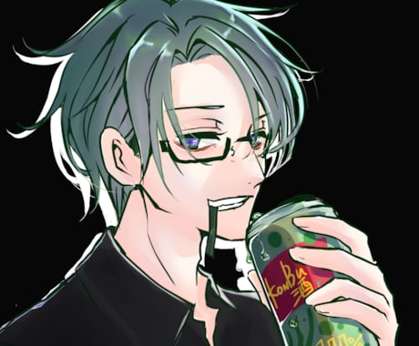クールかっこいいアイコン描きます キラキラ系ダーク系などイメージに沿ってかきます！ イメージ2