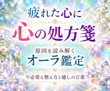 なぜか元気が出ない…心の疲れの原因を霊視します オーラの色だけで終わらない、心を立て直すための深層鑑定 イメージ1