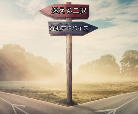 迷える２択 選択のアドバイスをします どちらにしようと迷っている方へアドバイスをします。 イメージ1