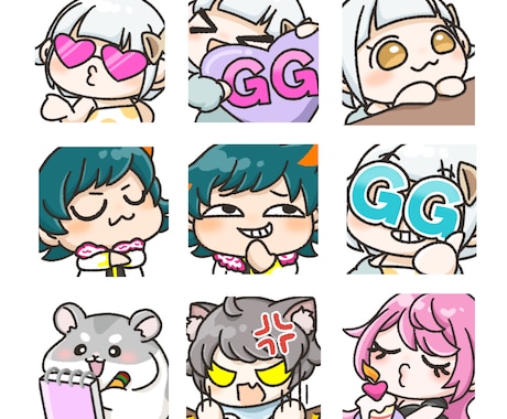 あなたのキャラを使ってご希望のイラストを作成します ゆる系のイラストやスタンプをお探しの方へ！ イメージ2