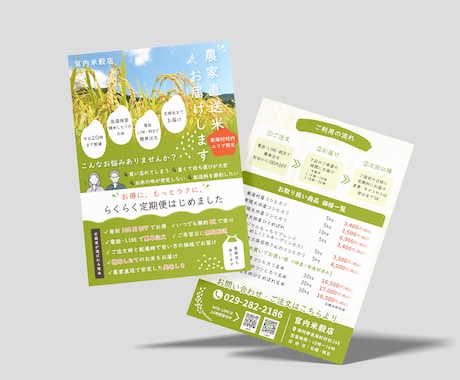 初めての方でも安心！丁寧にチラシ制作いたします イベントや店舗告知など、ジャンルを問わず対応可能です イメージ2