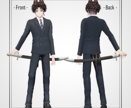 VTuber・VRChat用3Dモデル制作します 3D初心者も安心！VRChat導入も丁寧にサポートします！ イメージ2
