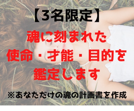 鑑定書付⭐人生の目的を知る”魂の計画”を鑑定します 「才能、使命、人生の目的を知りたい」あなたへ イメージ1