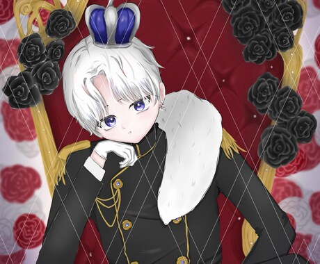 厚塗りのイラストを制作します アイコン・配信背景どちらにもオススメです! イメージ1