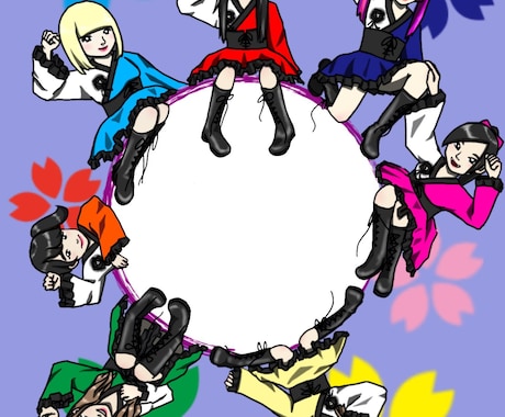 可愛い人物イラストを描きます 総フォロワー数20万人超えアイドルが手掛けるイラスト イメージ2